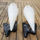 2 old 'rockabilly' wall lamps in bakelite black & white