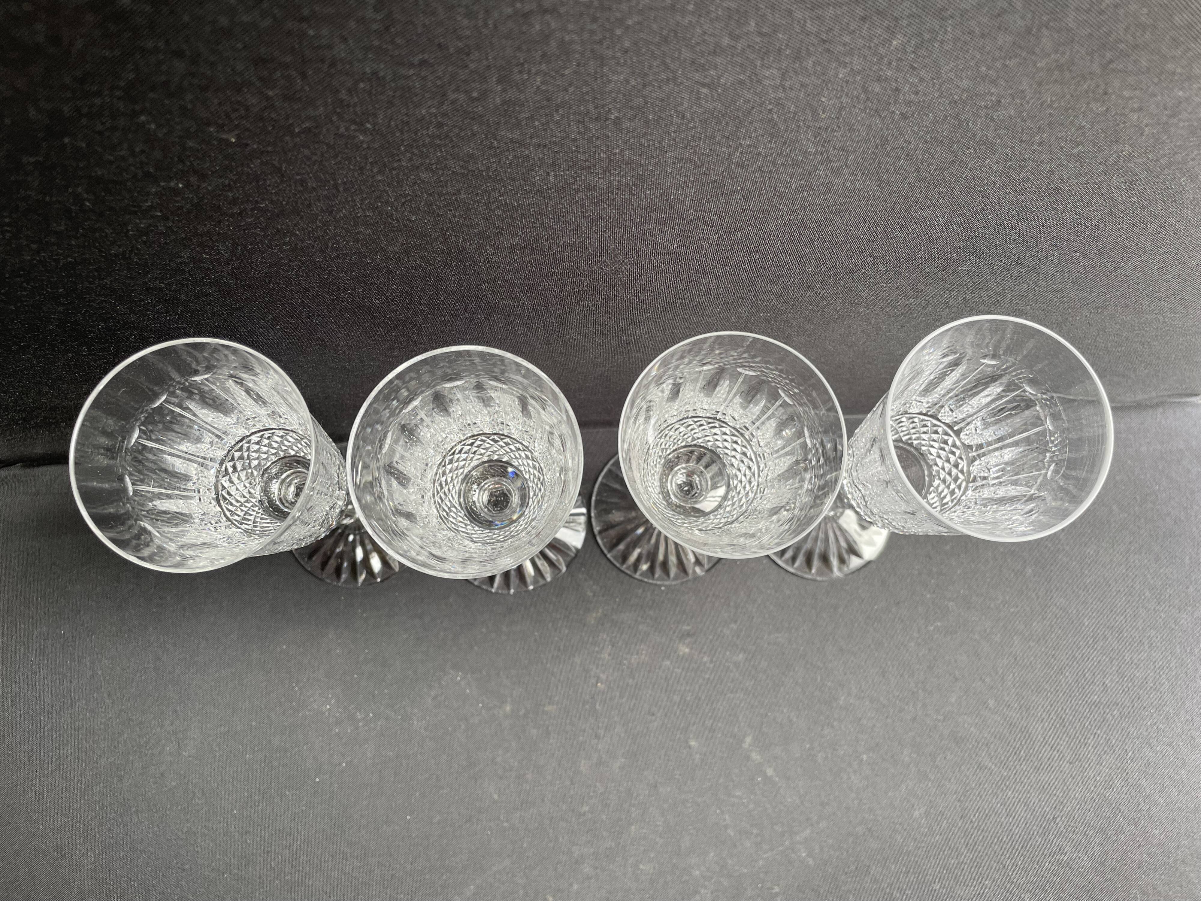 4 Champagne Flutes – Mouth-blown and hand-cut crystal