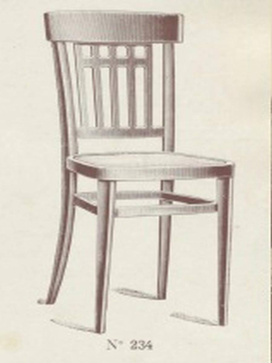 Rare dining chair no. 234 by Otto Wagner for J&J Kohn