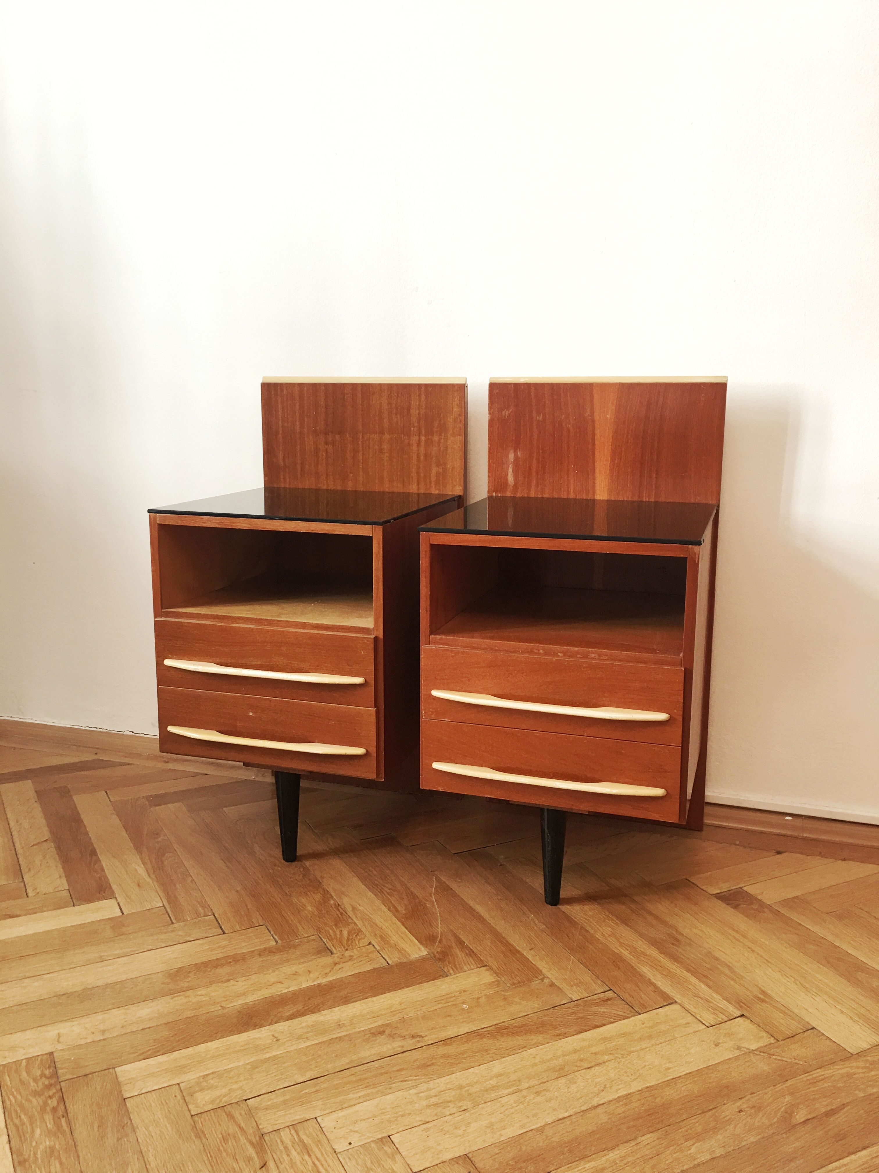 Nightstands by Mojmir Pozar for UP Zavody, 1960s, pair