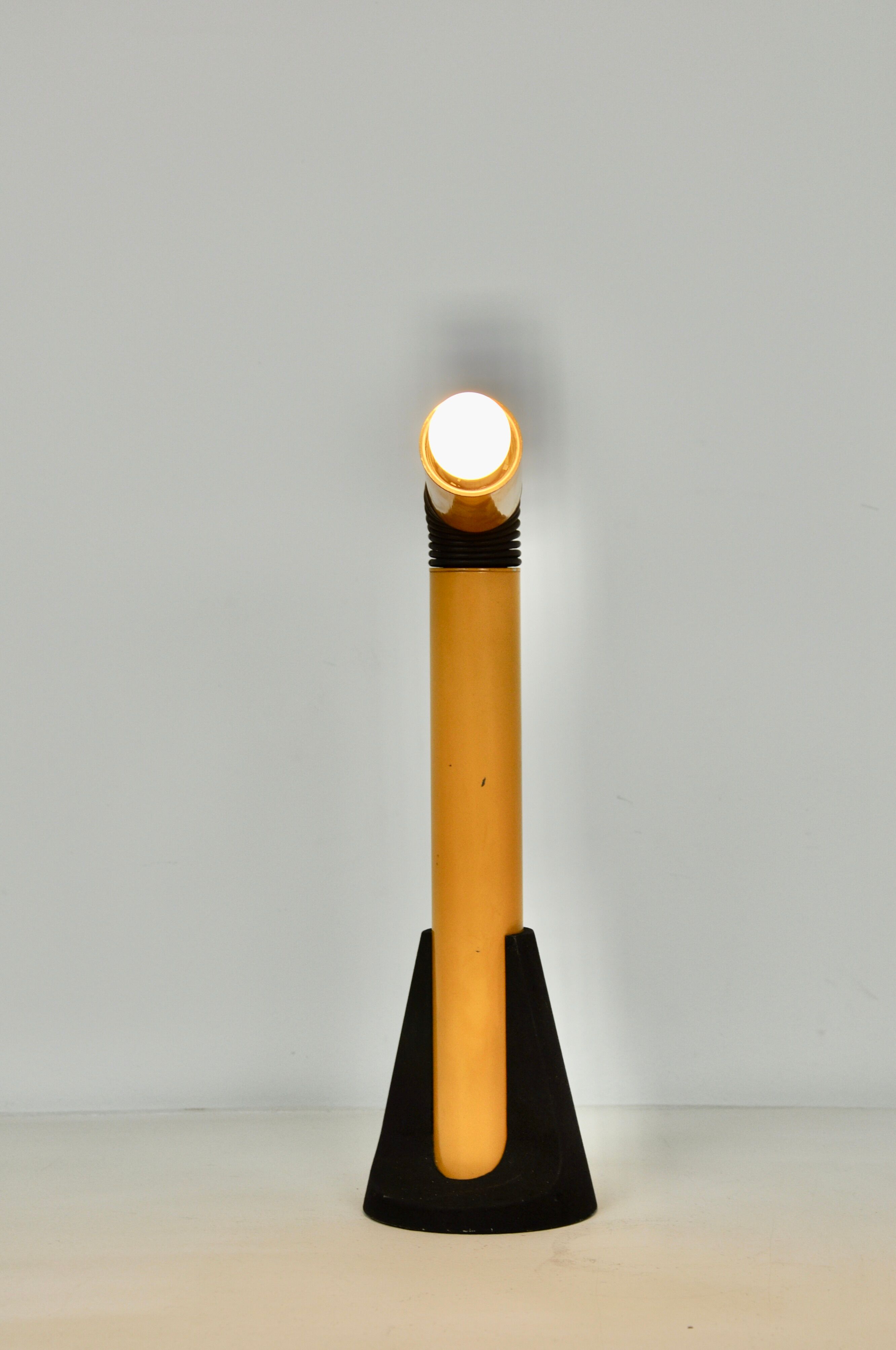 Yellow periscope table lamp by Danilo Aroldi for Stilnovo, 1960S