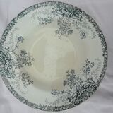 Lebacqz and Bouchart plate fruit model in earthenware of Saint Amand