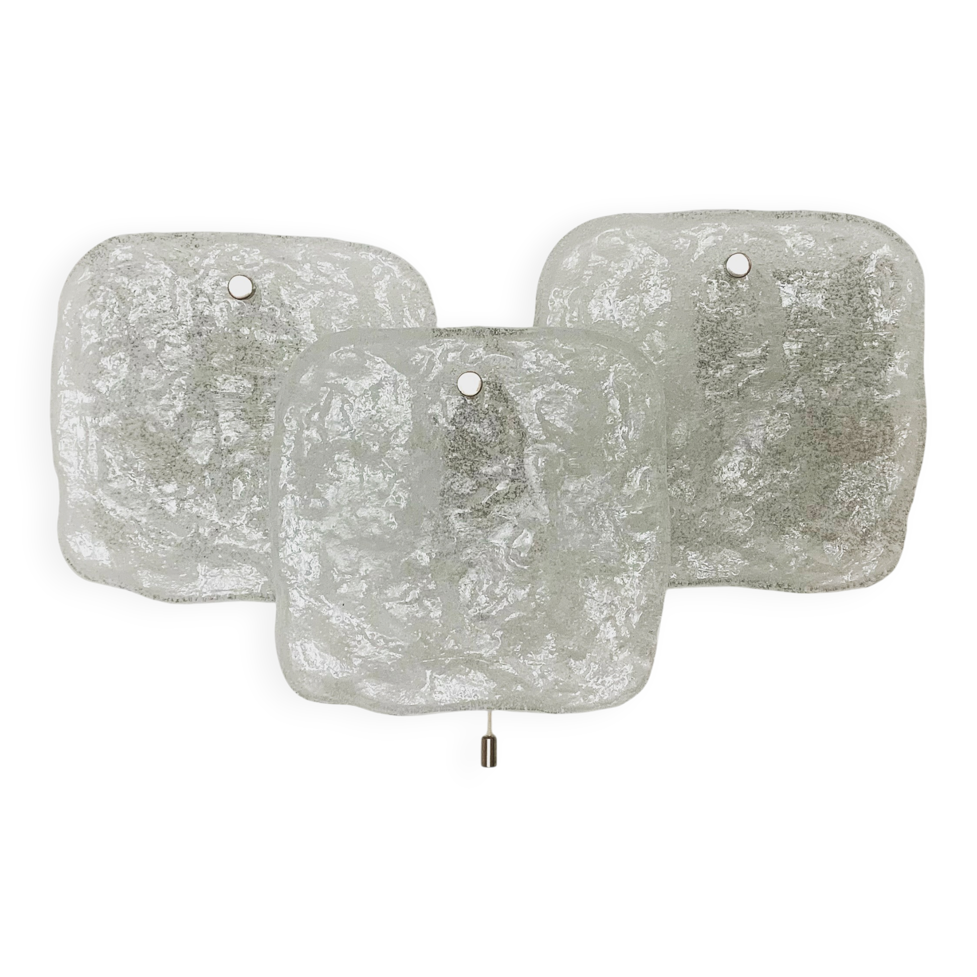 Ice Glass Wall Lamp by J.T. Kalmar