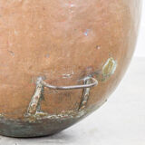 Antique copper caramel pot