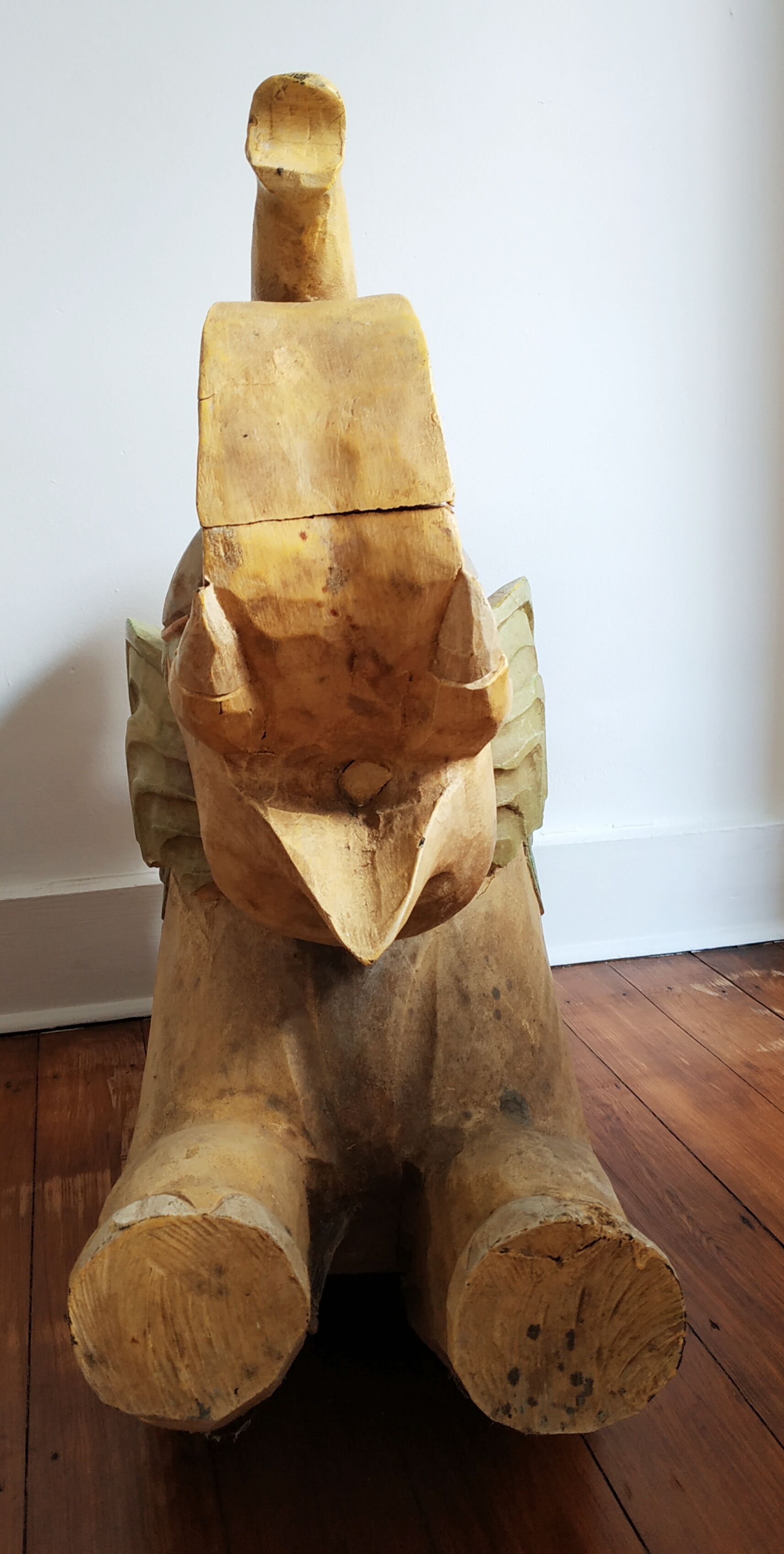 Rocking elephant, indian work, 65 x 67 cm