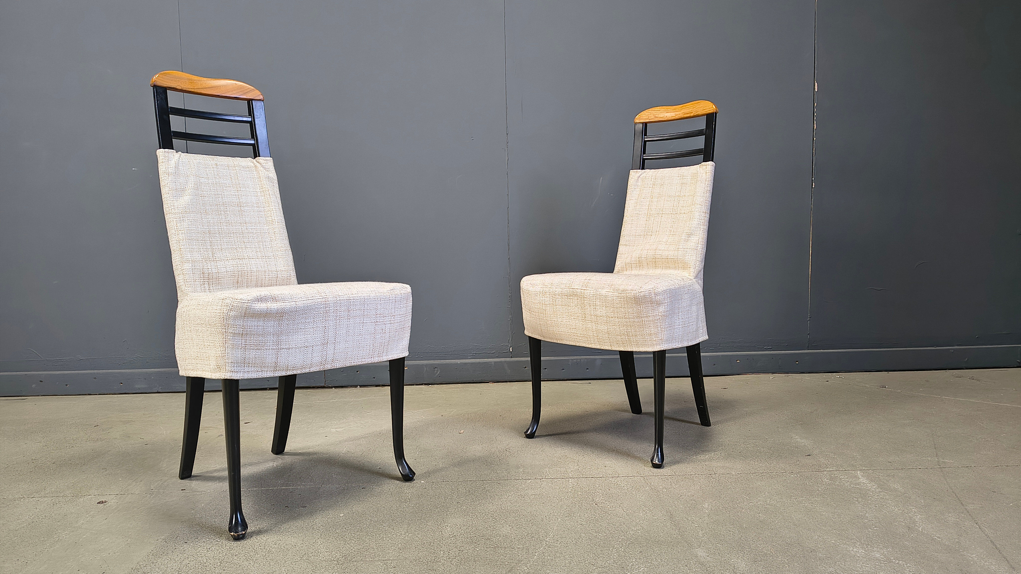 Vintage dining chairs by Giorgetti, 1970s