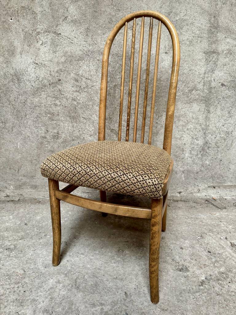 Series Set of 4 Baumann Eden Vintage chairs with fabric seat