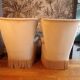 Pair of velvet toad armchairs