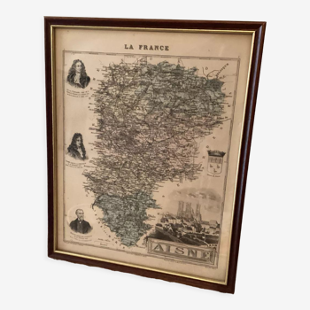 Carte ancienne l’Aisne