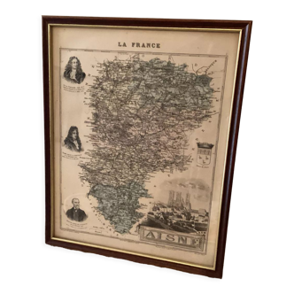 Carte ancienne l’Aisne