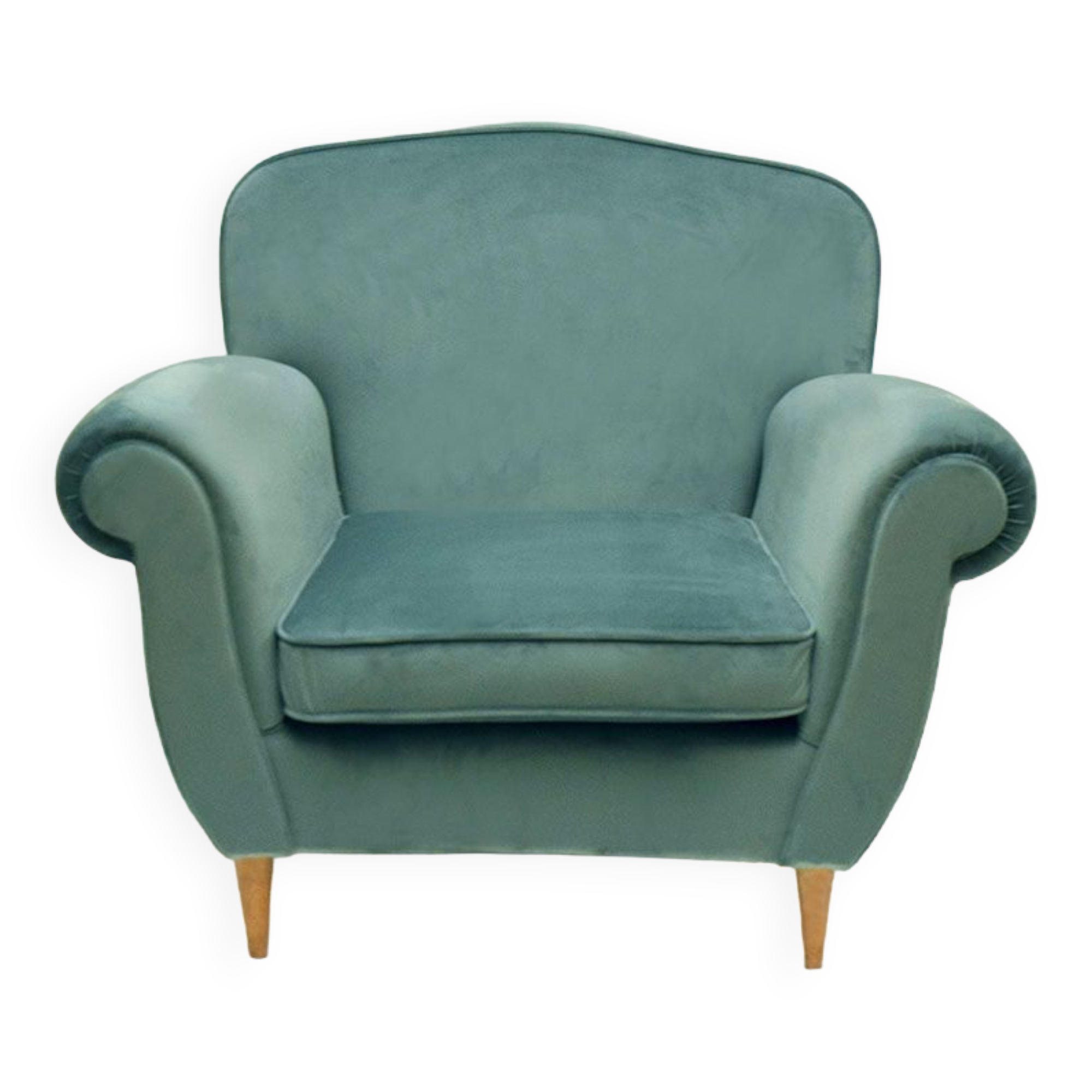 Armchair in velvet 1950s