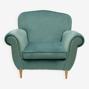 Armchair in velvet 1950s