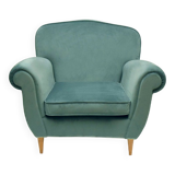 Armchair in velvet 1950s