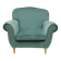 Armchair in velvet 1950s