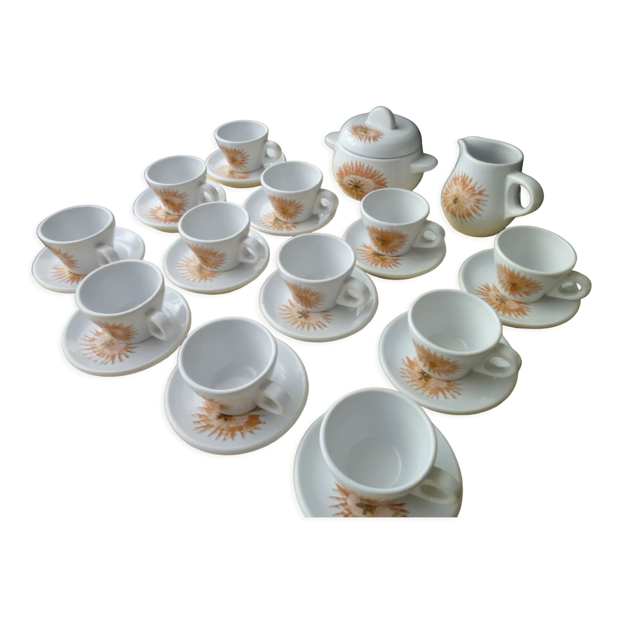 Vintage coffee service Faiencerie de Saint Amand 1713
