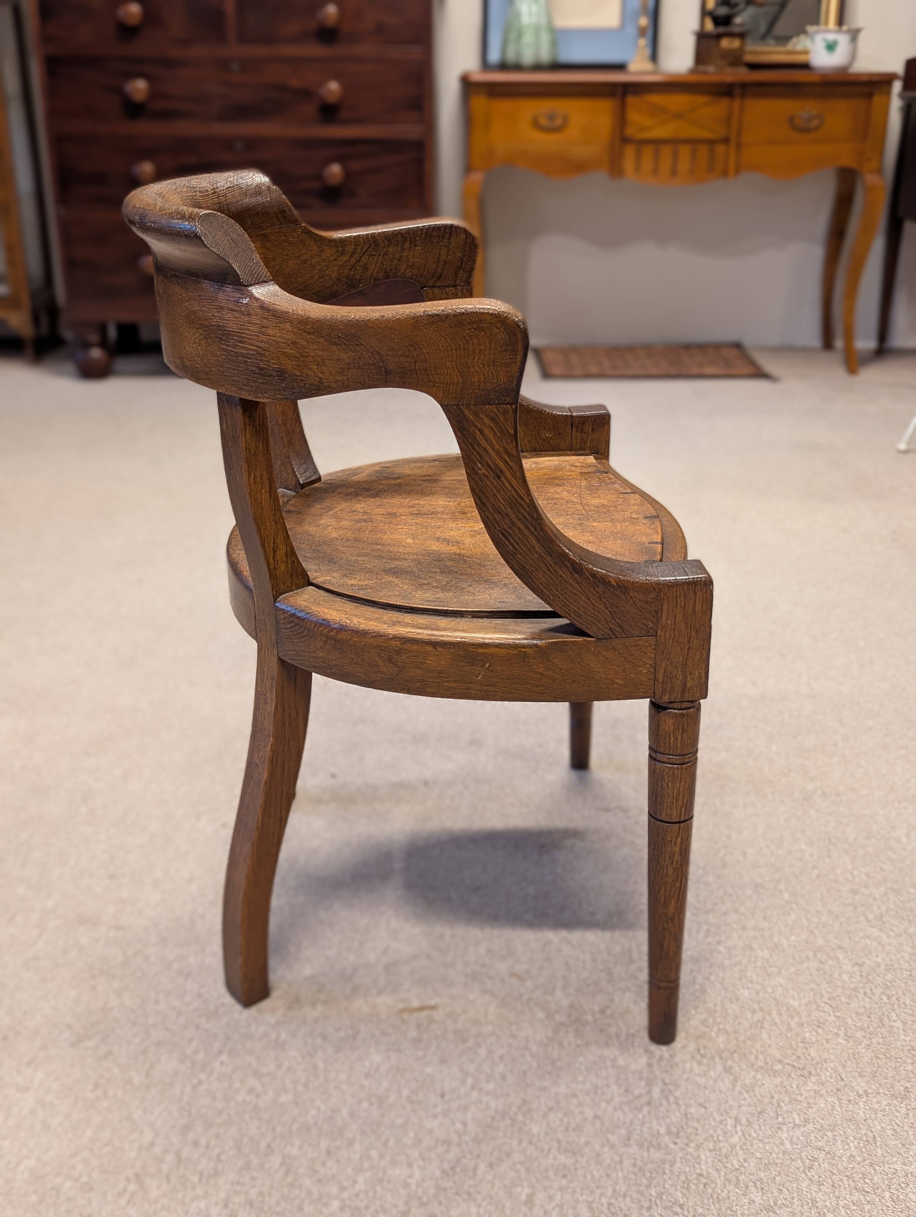 Oak office chair