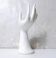white hand ceramic vase soliflore ring holder