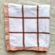 Nappe carrée vintage quadrillée 120X120