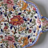 Polylobed dish Peonies earthenware of Gien