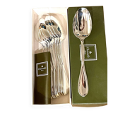 Christofle galea, 8 standard 19 cm spoons in very good condition.