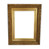 19th century old wood and gold stucco frame with gold leaf 19th century s. 47x37 cm leafing 35.7x25.7 cm SB