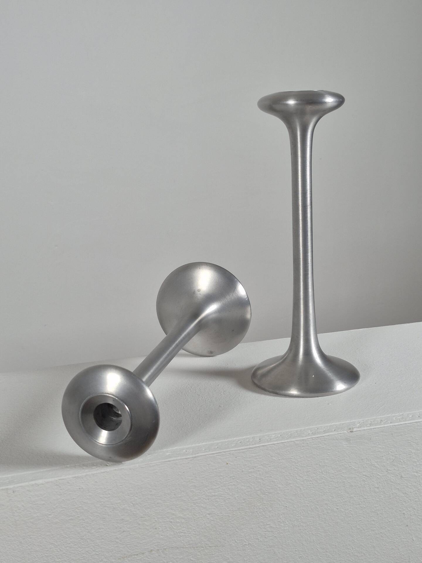 Vintage pair of postmodern candlesticks by Carl Österjam Ikea