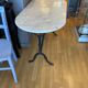 Bistro table on marble