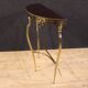 20th century Italian gilded brass console table