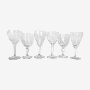 Lot de verres anciens