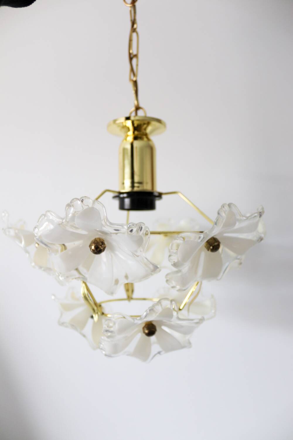 Lustre vintage fleurs murano Eglo