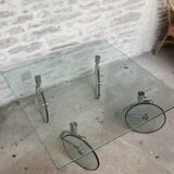 Glass coffee table