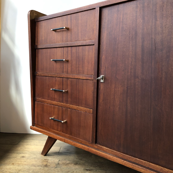 Vintage dark wood sideboard