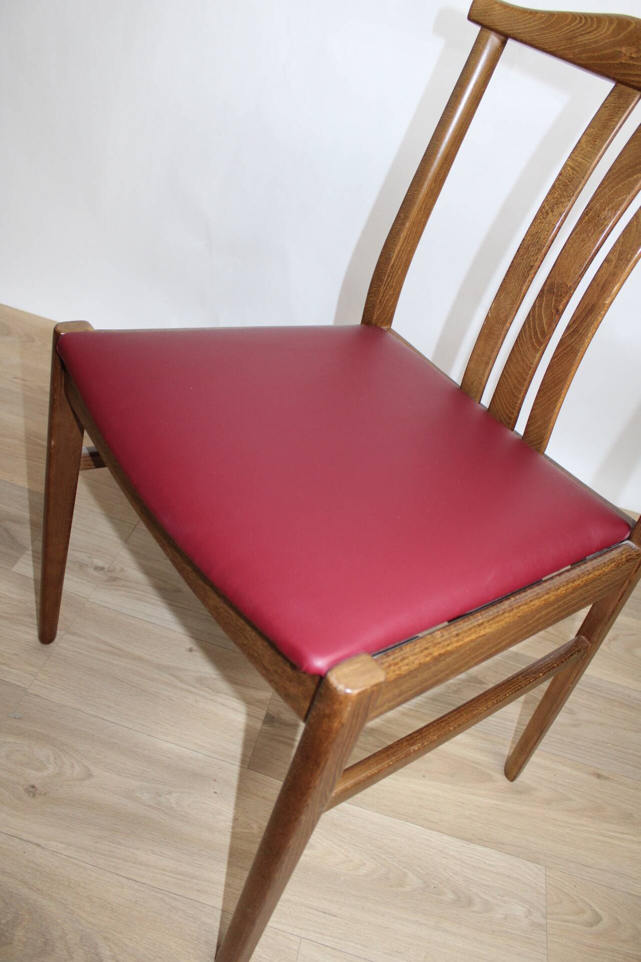 4 scandinavian oak chairs reupphilized to your taste 1950 denmark