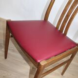 4 scandinavian oak chairs reupphilized to your taste 1950 denmark