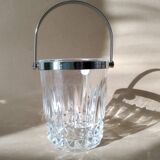 Vintage DArques Crystal Ice Bucket Diamond Tips