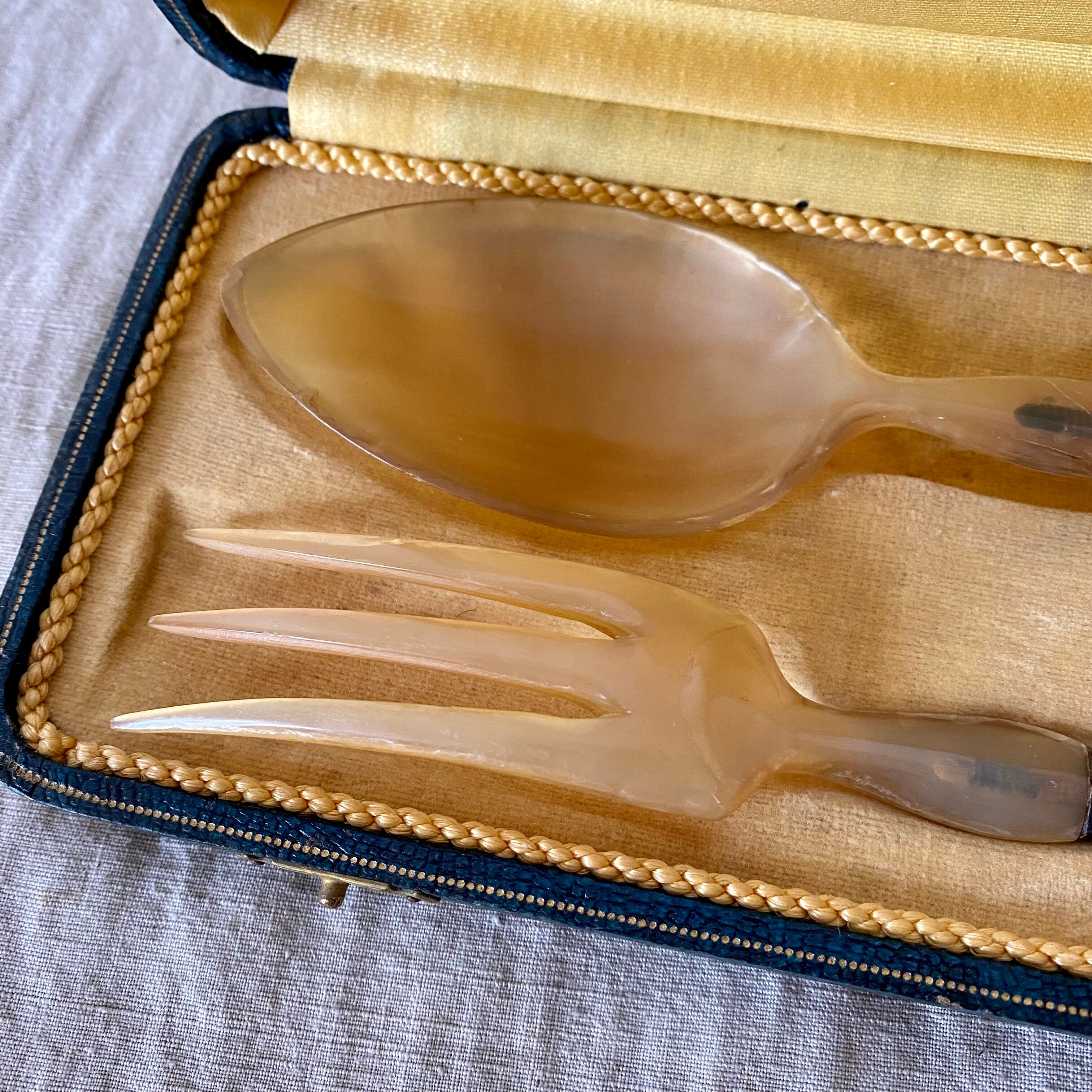 Antique salad cutlery