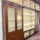 Large Classic English Art Deco Bookcase Library Cabinet