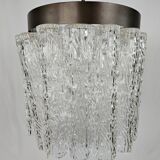 Murano glass chandelier with 14 tubular pendants