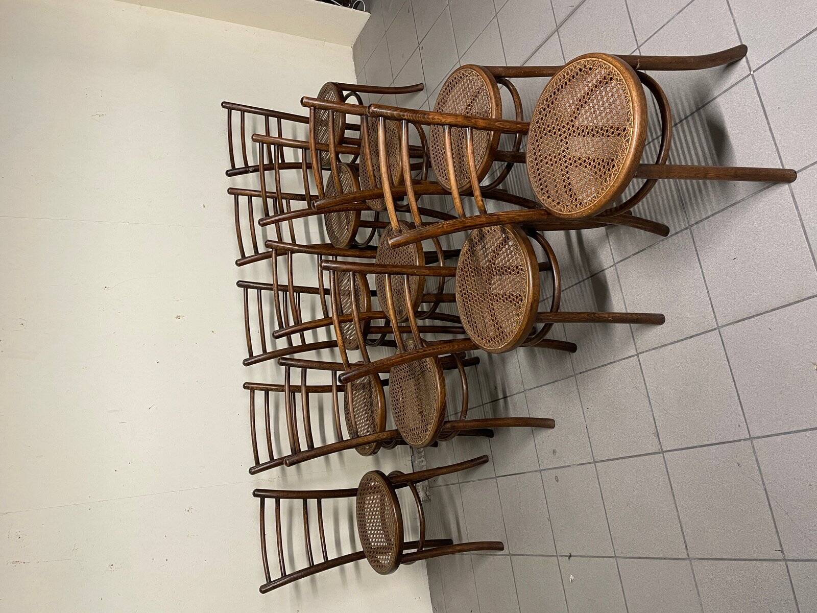 Chaises, Italie, fin XIXe siècle, lot de 11