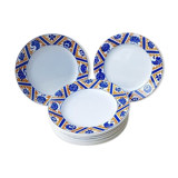 11 Art Deco dessert plates