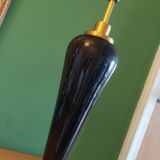 Large cobalt blue ceramic lamp stand