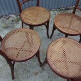 Chaises de salle à manger bistro Thonet originales, lot de 4