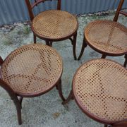 Chaises de salle à manger bistro Thonet originales, lot de 4