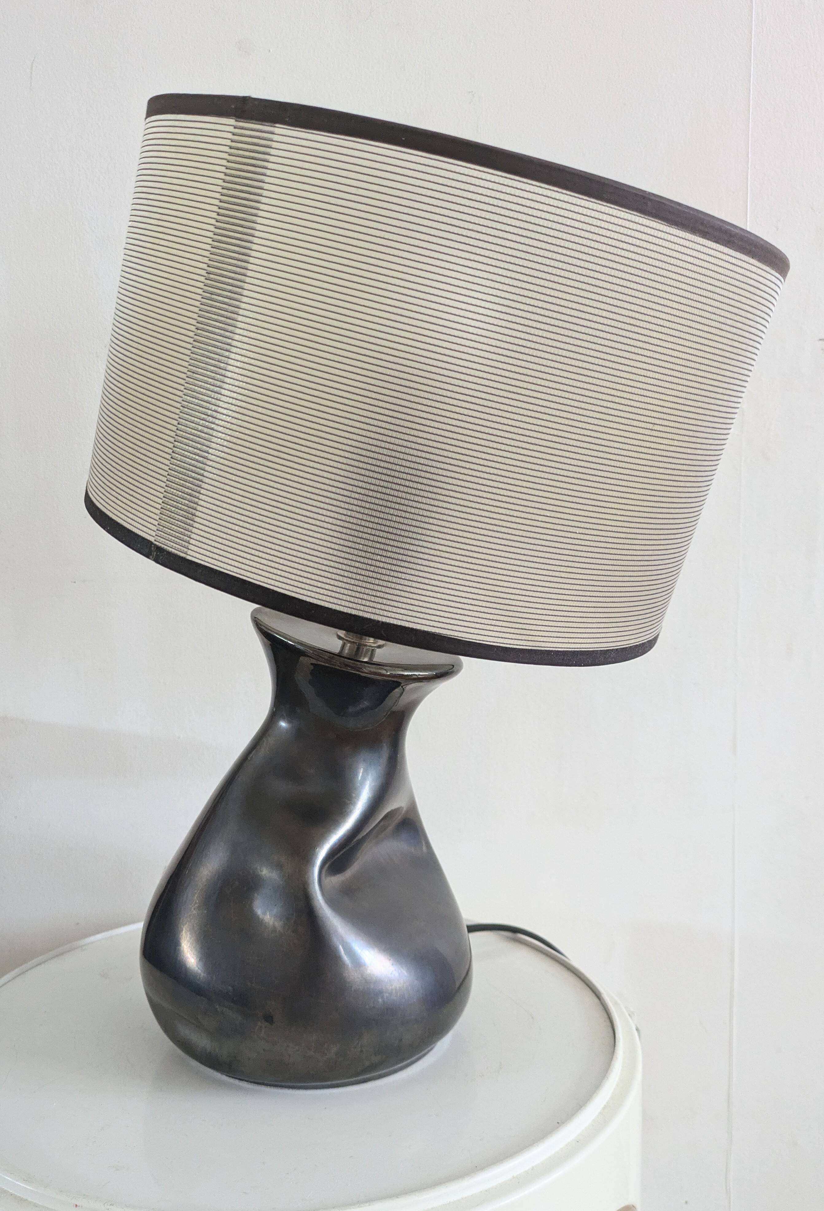Vintage free form ceramic lamp