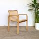 Fauteuil vintage en cannage