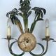 Pair of vintage palm leaf appliques