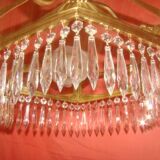 Art Deco period chandelier (1925) with four light arms.