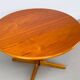 Danish Round Teak Dining Table with Extensions by Gudme Møbelfabrik, 1970s