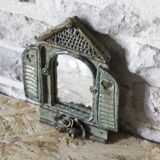 La Borne glazed ceramic mirror