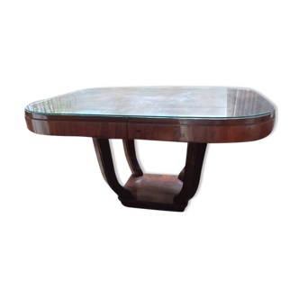 Extendable art deco dining table